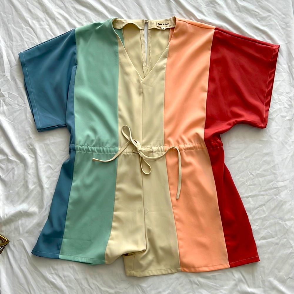Aaron+Amber|Small Romper|Multicolored